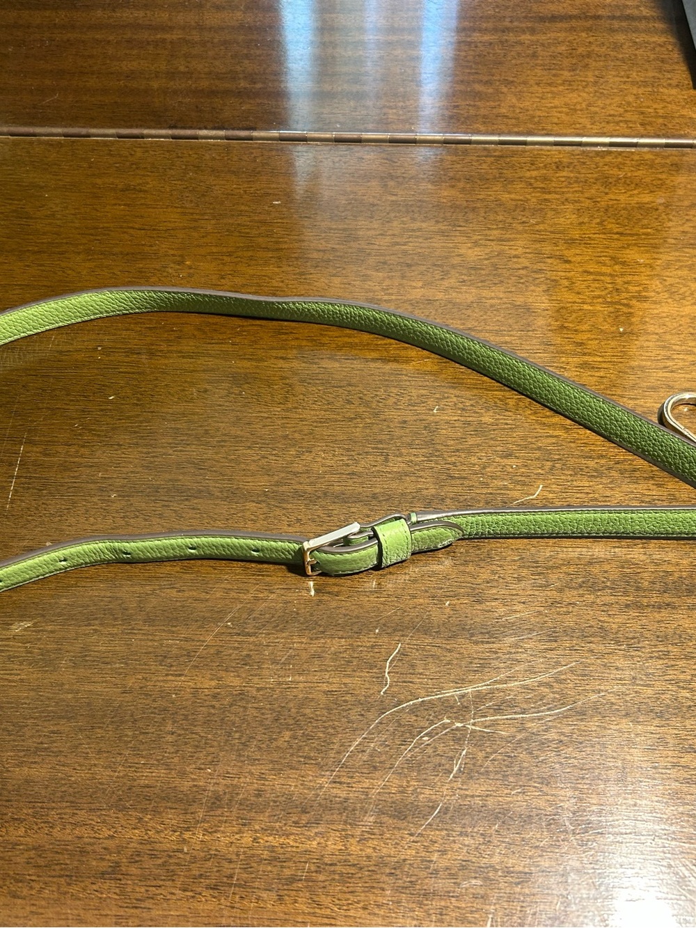 Kate Spade Purse Strap, green with gold hardware